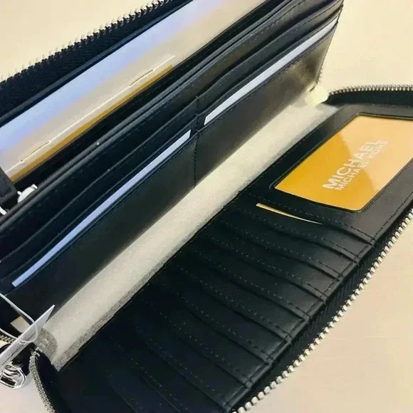 Michael Kors Purse & Wallet Sheila Large Signature & Metallic Tote Bag Black - Picture 10 of 12